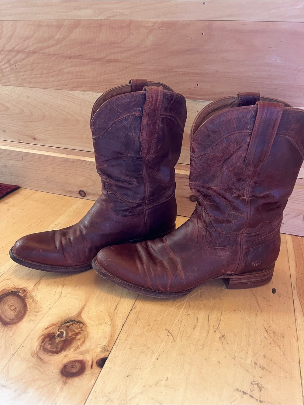 Tecovas Earl Brown Goat Leather Western Boots